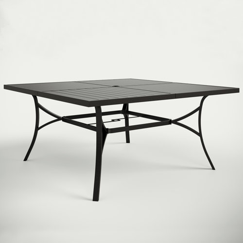 Lark Manor Ballarat Metal Outdoor Dining Table & Reviews Wayfair